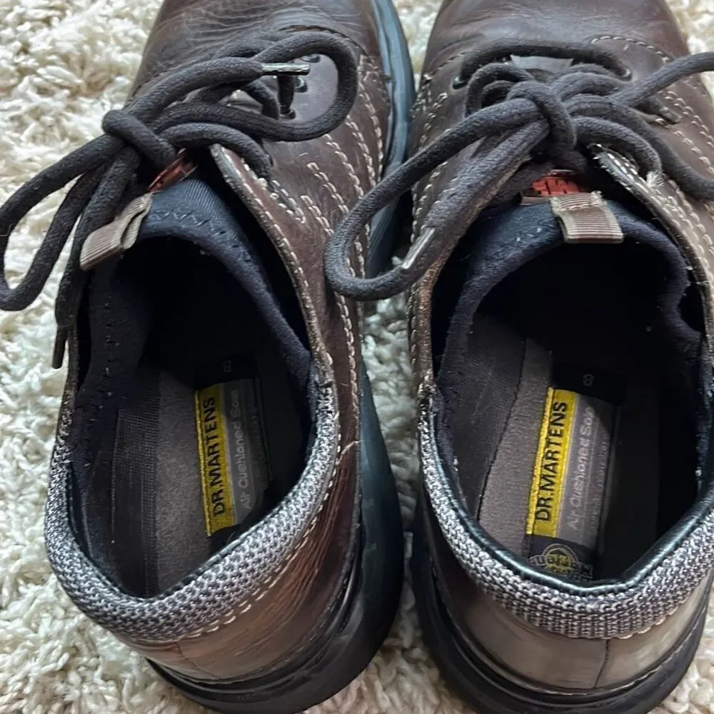 Dr. Martens Vintage Brown Lace-up Shoes Made in England AW004 Mens Size 8